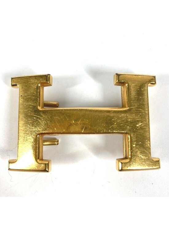 Hermes Buckle Belt Only Metal Gold